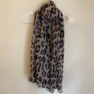 Sheer Leopard DKNY Scarf/ Shawl